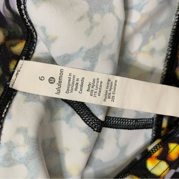 Lululemon womens black speed up tight 28” full on luxtreme metropolis glow multi - Picture 8 of 9